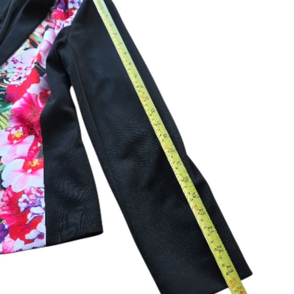 Boston Proper Vibrant Floral Blazer with Black Accents - Picture 8 of 10